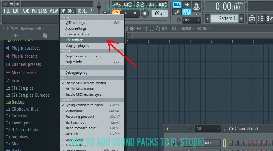 how to add sound packs to fl studio – file settings how to add sound packs to fl studio - file settings