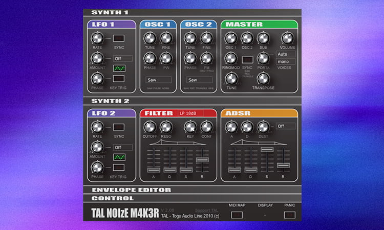 10 Best Free Hip Hop VST Plugins 2 TAL-NoiseMaker